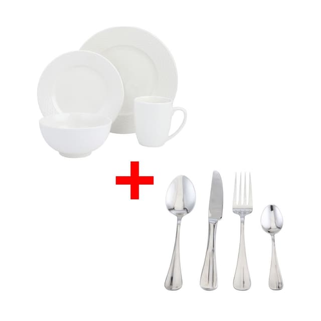 ซื้อชุดภาชนะ รุ่นเคมมิส (16 ชิ้น/ชุด) หรือชุดภาชนะ รุ่นริชล่อน (12 ชิ้น/ชุด) พร้อมชุดช้อนส้อมมีด รุ่นแจสเปอร์ (24 ชิ้น/ชุด) ราคาพิเศษ!