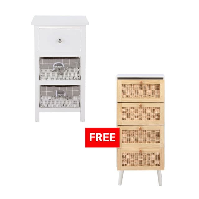 ซื้อ 1 แถม 1 ตู้ลิ้นชัก 4 ชั้น, 3 ชั้น หรือ 2 ชั้น รุ่นแคททาลิน