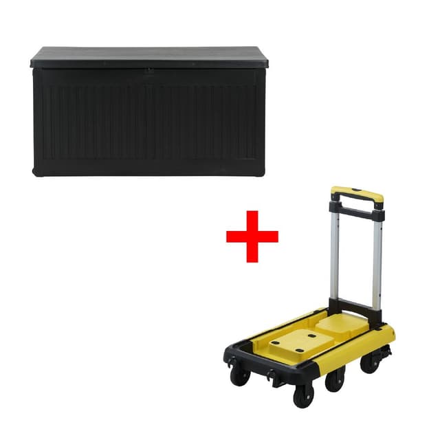 ซื้อกล่องใส่ของอเนกประสงค์ รุ่นน๊อกซ์ ขนาด 270 ลิตร พร้อมรถเข็นอเนกประสงค์พับได้ รุ่นแอฟเฟล็ก ราคาพิเศษ!