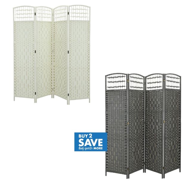 ซื้อฉากกั้นห้อง 4 บาน รุ่นสาน สูง 170 ซม. 2 ชิ้น ราคาพิเศษ!