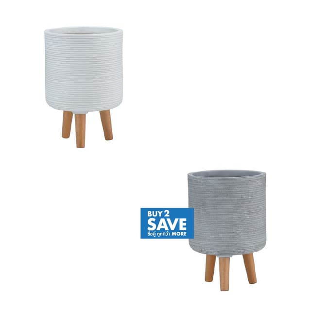 ซื้อกระถางพร้อมขาตั้ง รุ่นเคลฟเวอร์ หรือรุ่นพอตเตอร์ 2 ชิ้น ราคาพิเศษ!