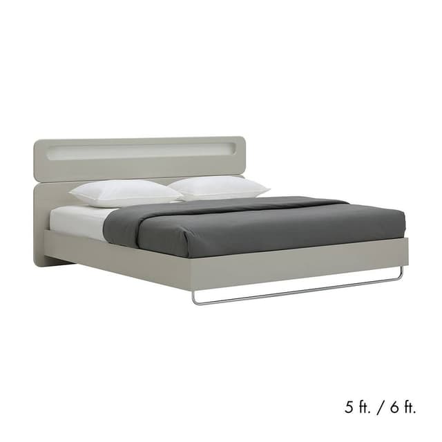 เตียงนอน รุ่นคาซาบลังก้า - สีหินทราย ไฮกลอส