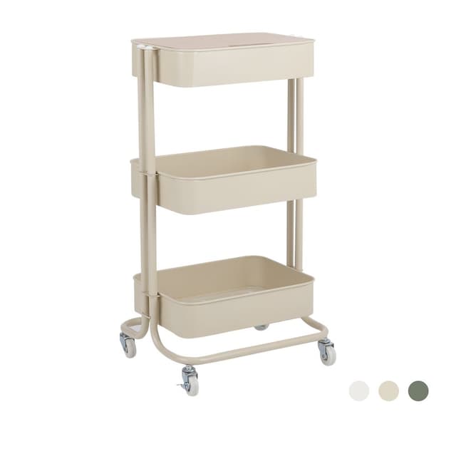 ชั้นวางของ 3 ชั้น พร้อมล้อ รุ่นเอลโล่