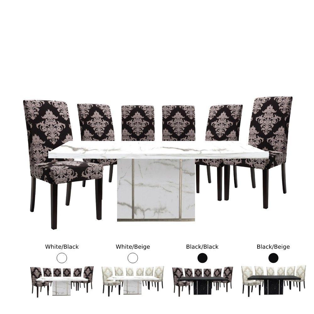 ชุดโต๊ะอาหาร รุ่นมาซซินี+วิคตอเรีย (โต๊ะ 1+ เก้าอี้ 6)