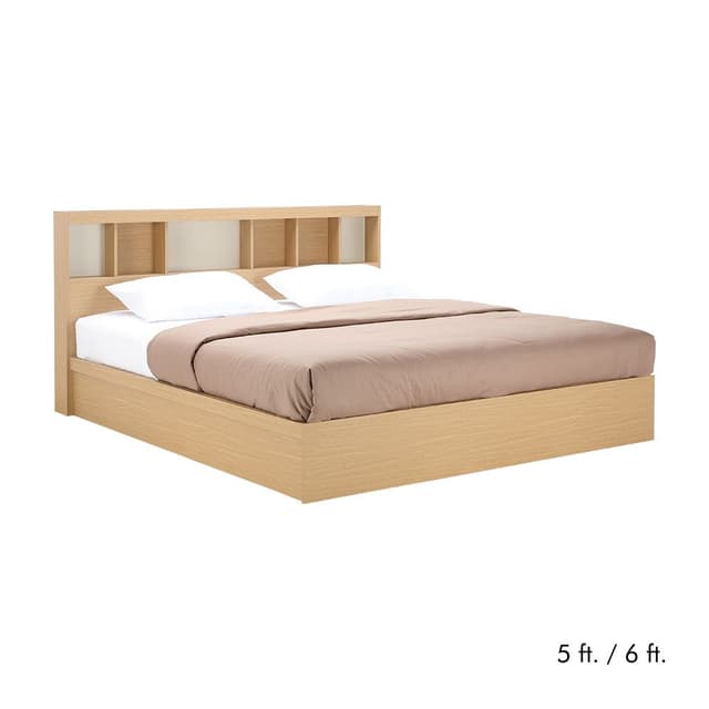 เตียงนอน รุ่นชิซูโอกะ - สีโตเกียว โอ๊ค/หินทราย