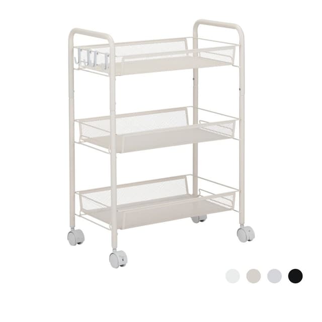 ชั้นวางของ 3 ชั้น พร้อมล้อ รุ่นสมิธ