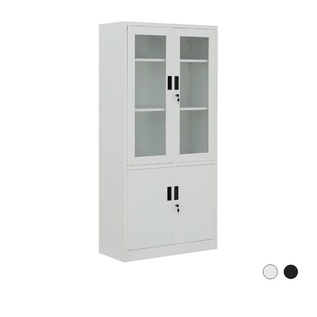 Furinbox ตู้เหล็ก 4 บานเปิด รุ่นโซลิด สูง 185 ซม.