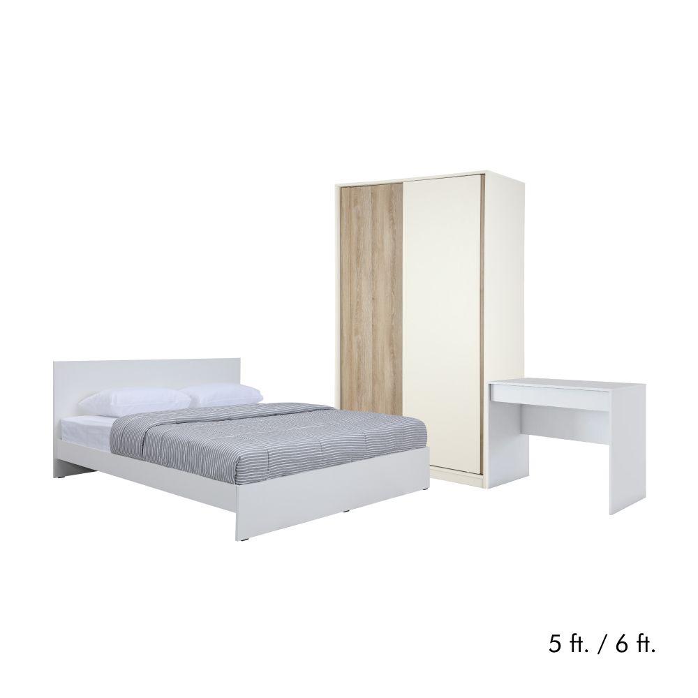 ชุดห้องนอน รุ่นวิวิด พลัส+วาว่า (เตียงนอน, ตู้เสื้อผ้าบานสไลด์, โต๊ะเครื่องแป้ง)