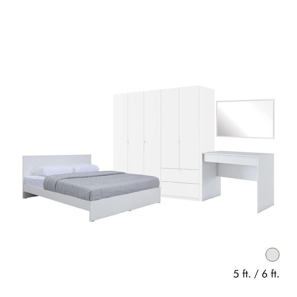 ชุดห้องนอน รุ่นวิวิด พลัส+วิต้า (เตียง, ตู้เสื้อผ้า 5 บาน, โต๊ะเครื่องเเป้ง, กระจกเงา)