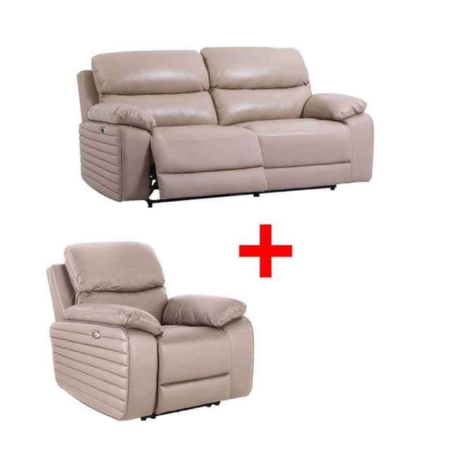 ซื้อโซฟาหนังปรับระดับไฟฟ้า 3 ที่นั่ง รุ่นโมเมนโต้ พร้อมโซฟาหนังปรับระดับไฟฟ้า 1 ที่นั่ง รุ่นโมเมนโต้ ราคาพิเศษ!