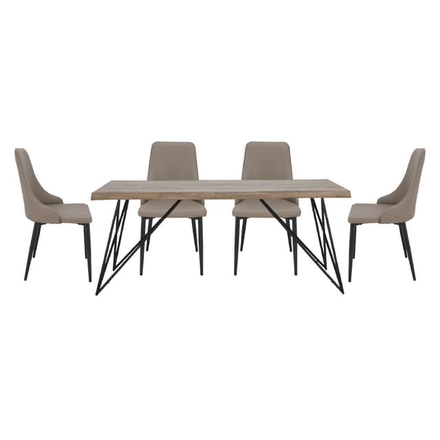 ชุดโต๊ะอาหาร รุ่นแอร่อน+โจเอล ขนาด 180 ซม. (4 ที่นั่ง) ราคาพิเศษ!