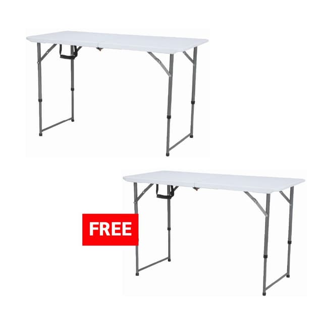 ซื้อ 1 แถม 1 โต๊ะพับปรับความสูง รุ่นไททัน ขนาด 120 ซม.