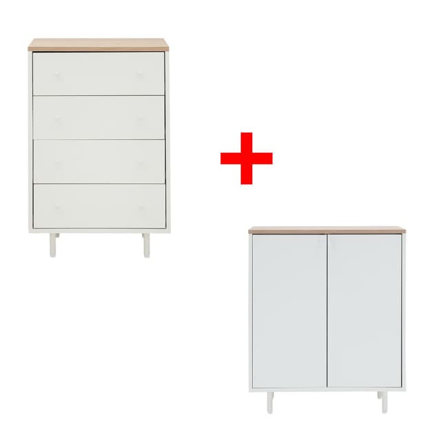 ซื้อตู้ 4 ลิ้นชัก รุ่นมินิมอล พร้อมตู้บานเปิด รุ่นมินิมอล ราคาพิเศษ!