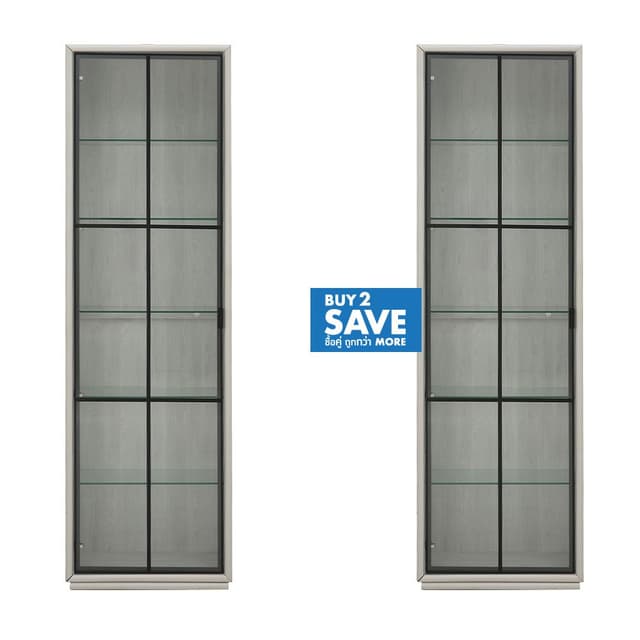 ซื้อตู้โชว์ รุ่นชาโตว์ ขนาด 67 ซม. 2 ชิ้น ราคาพิเศษ!