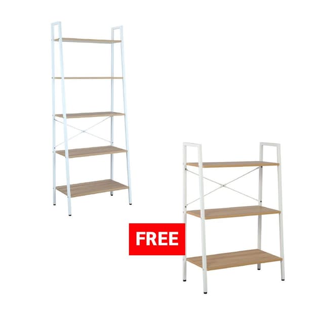 ซื้อชั้นวางของ 5 ชั้น รุ่นอาเธอร์ แถมฟรี! ชั้นวางของ 3 ชั้น รุ่นอาเธอร์