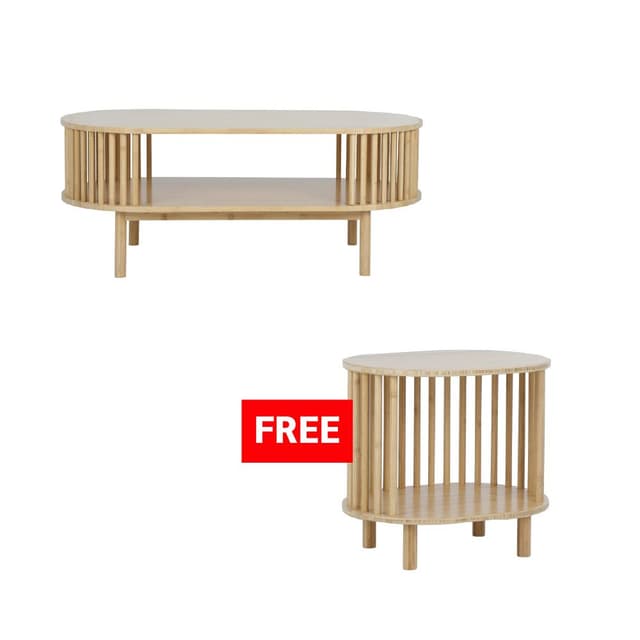 ซื้อโต๊ะกลาง รุ่นรอยน์ แถมฟรี! โต๊ะข้าง รุ่นรอยน์