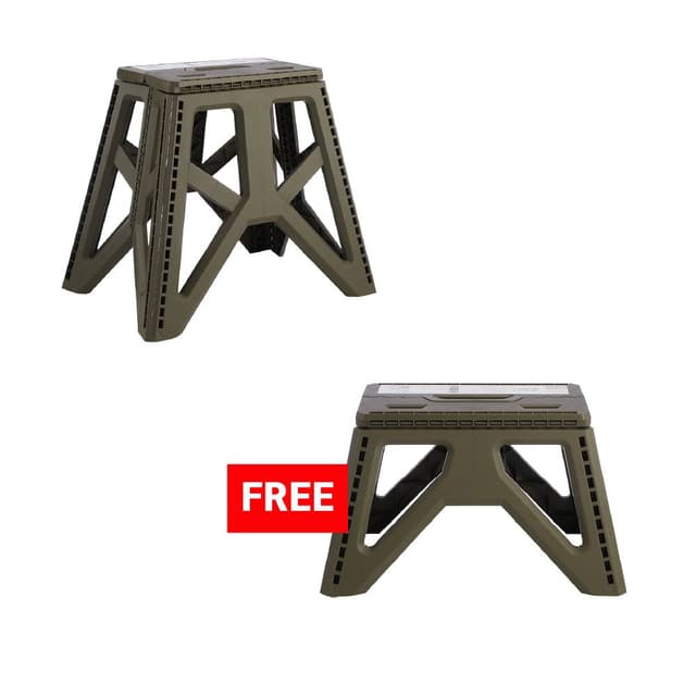 ซื้อเก้าอี้พับได้ รุ่นเซโน่ ขนาด 46 ซม. แถมฟรี! เก้าอี้สตูลพับ รุ่นเซโน่ ขนาด 39 ซม.