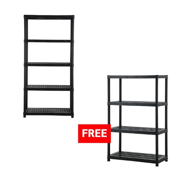 ซื้อชั้นวางของอเนกประสงค์ 5 ชั้น รุ่นสตีเฟน แถมฟรี! ชั้นวางของอเนกประสงค์ 4 ชั้น รุ่นสตีเฟน