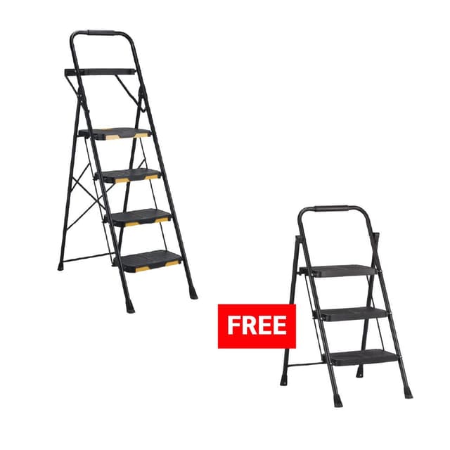 ซื้อบันได 4 ชั้น รุ่นแม็คคีย์ แถมฟรี! บันได 3 ชั้น รุ่นฮอฟกินส์