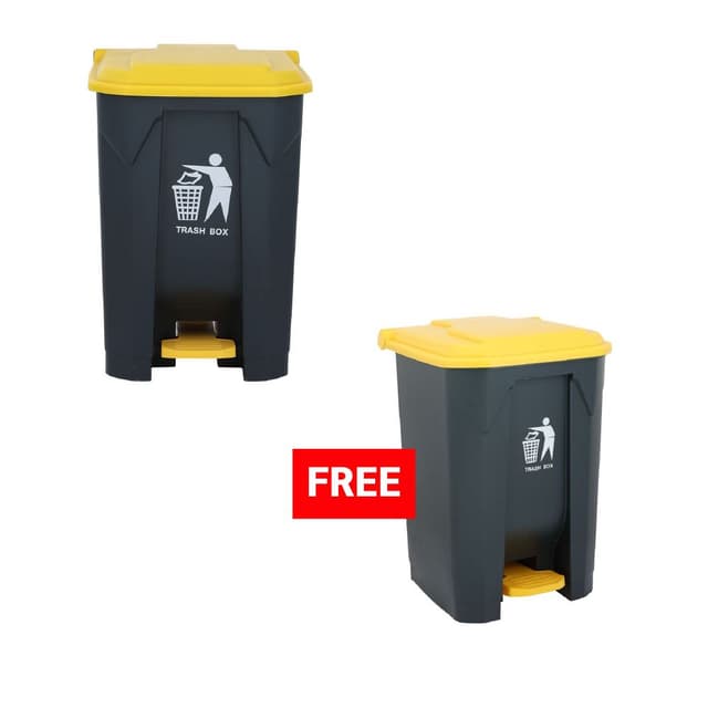 ซื้อถังขยะฝาเหยียบ รุ่นบิโก้ ขนาด 80 ลิตร แถมฟรี! ถังขยะฝาเหยียบ รุ่นบิโก้ ขนาด 50 ลิตร