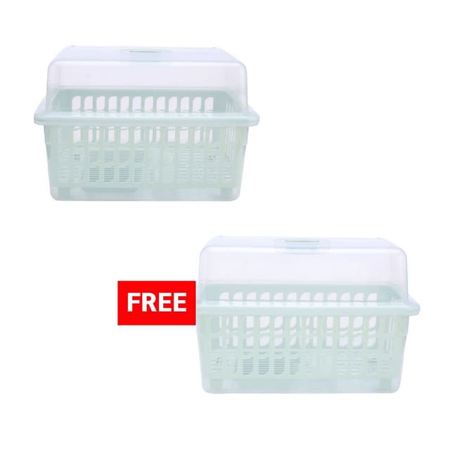 ซื้อที่คว่ำจานพร้อมฝา รุ่นเจซีเจ ขนาด 45.4 x 33.5 x 29.7 ซม. แถมฟรี! ที่คว่ำจานพร้อมฝา รุ่นเจซีเจ ขนาด 45 x 24 x 29.5 ซม.