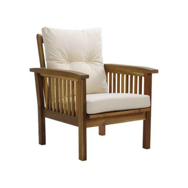 เก้าอี้มีที่เท้าแขน 1 ที่นั่ง รุ่นโมรอคโค พลัส - สีธรรมชาติ