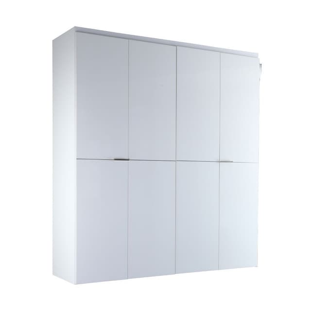 ตู้เสื้อผ้า 4 บาน รุ่นบลัง ขนาด 200 ซม. - สีขาว