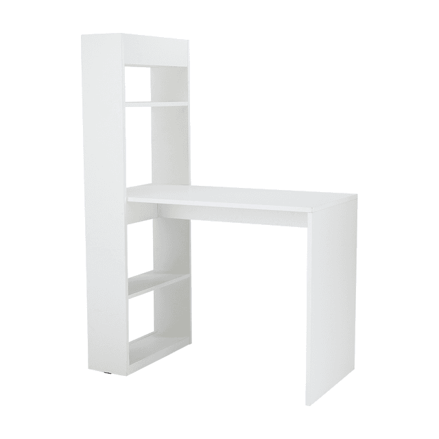 โต๊ะทำงานและชั้นวางของ รุ่นเบอร์ลิน่า-P - สีขาว