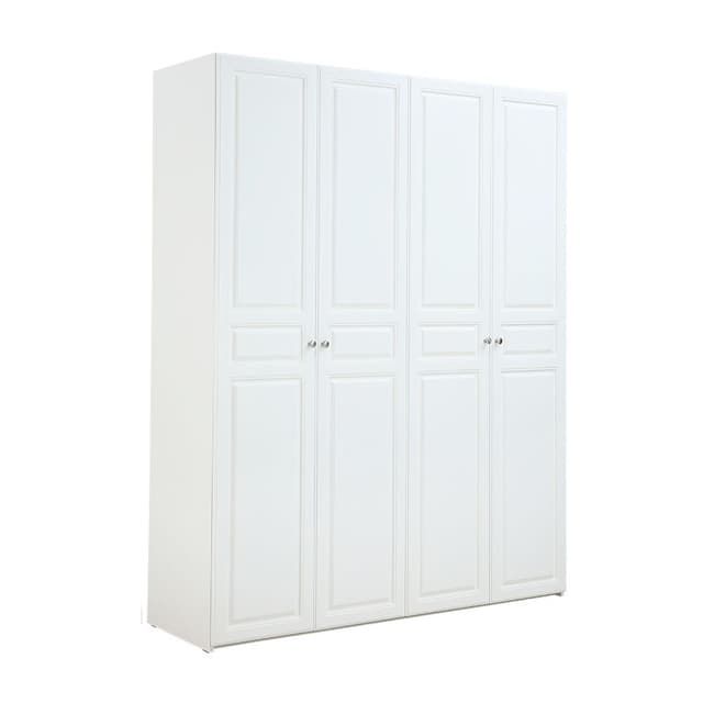 ตู้เสื้อผ้า รุ่นคอลลิน 4 บาน - สีขาว