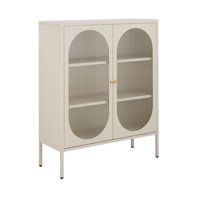 ตู้บานเปิด รุ่นเคิร์ฟ ขนาด 90 ซม. - สีขาวงาช้าง