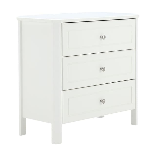 ตู้ 3 ลิ้นชัก รุ่นคอลลิน ขนาด 80 ซม. - สีขาว