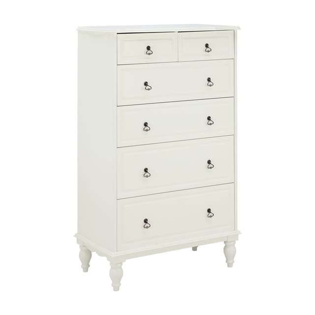 ตู้ 6 ลิ้นชัก รุ่นอนาสตาเซียพลัส ขนาด 80 ซม. - สีขาว