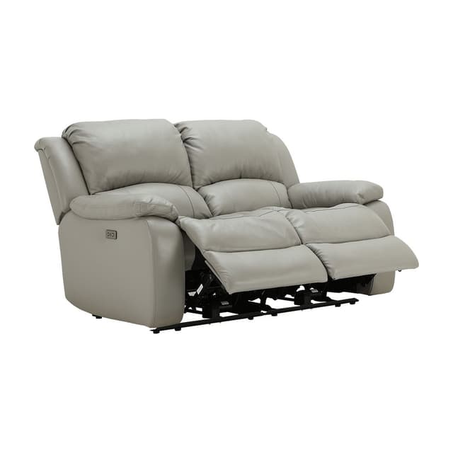 โซฟาหนังแท้ผิวสัมผัสปรับระดับไฟฟ้า 2 ที่นั่ง รุ่นฮาร์วี่ย์ - สีเทา
