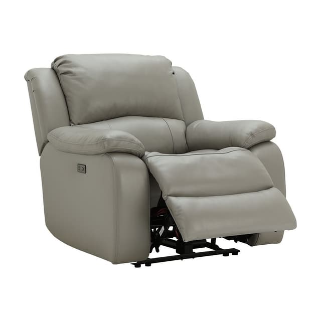 โซฟาหนังแท้ผิวสัมผัสปรับระดับไฟฟ้า 1 ที่นั่ง รุ่นฮาร์วี่ย์ - สีเทา