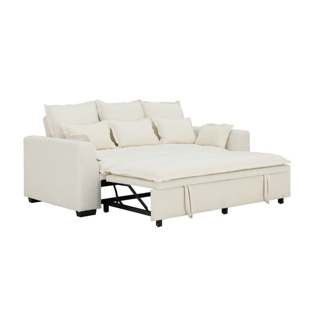 โซฟาเบดผ้า 3 ที่นั่ง รุ่นโดมิน่า - สีครีม