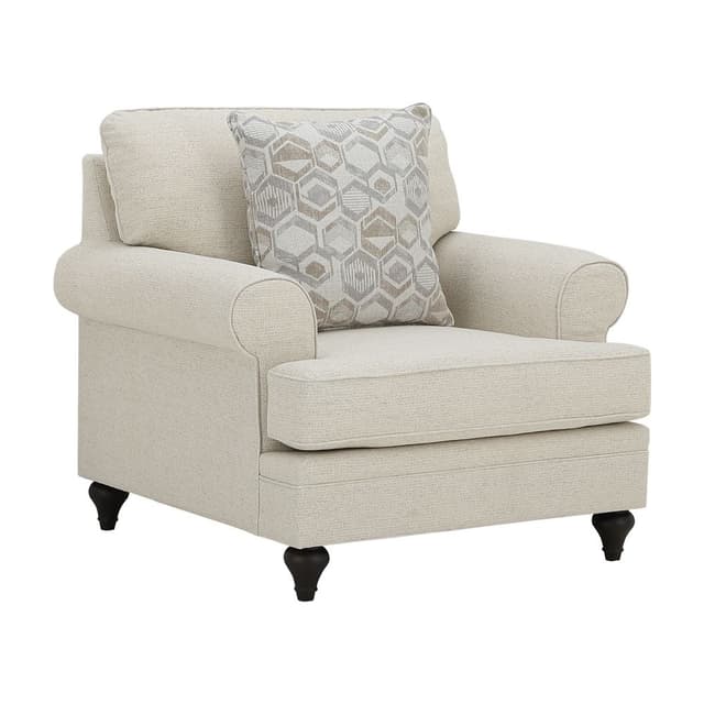 โซฟาผ้า 1 ที่นั่ง รุ่นแคสเซิลตัน - สีเบจ