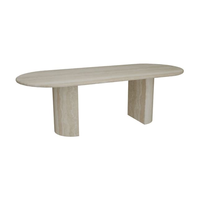 โต๊ะอาหารหินอ่อน รุ่นรีจิน่า ขนาด 210 ซม. - สีเบจ
