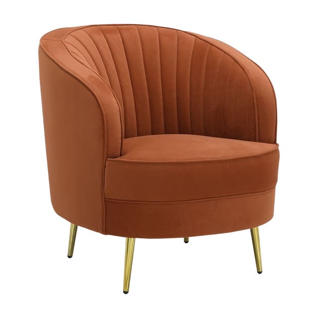 โซฟาผ้า 1 ที่นั่ง รุ่นโจฮานเนส - สีส้ม