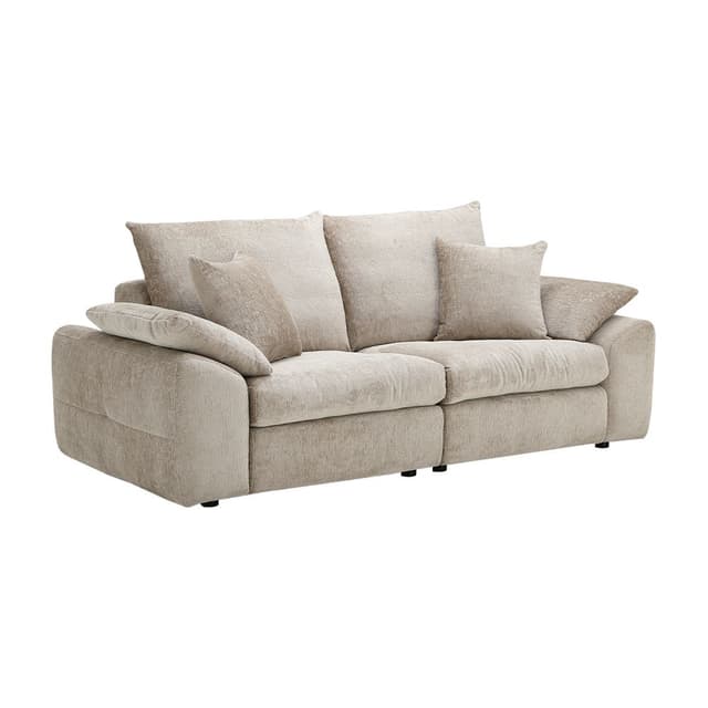 โซฟาผ้า 3 ที่นั่ง รุ่นฟิโอเรนซ่า - สีน้ำตาล