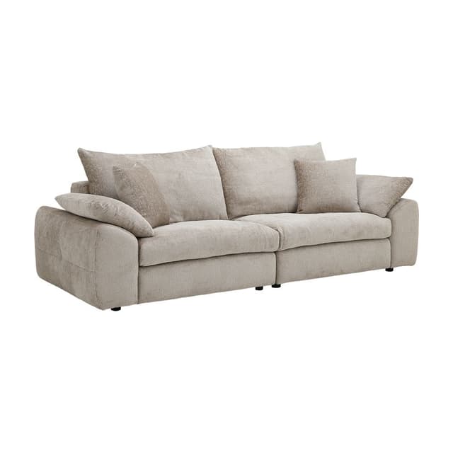 โซฟาผ้า 4 ที่นั่ง รุ่นฟิโอเรนซ่า - สีน้ำตาล