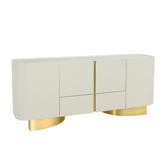 ตู้ไซด์บอร์ด รุ่นมูนลิท ขนาด 200 ซม. - สีขาวงาช้าง