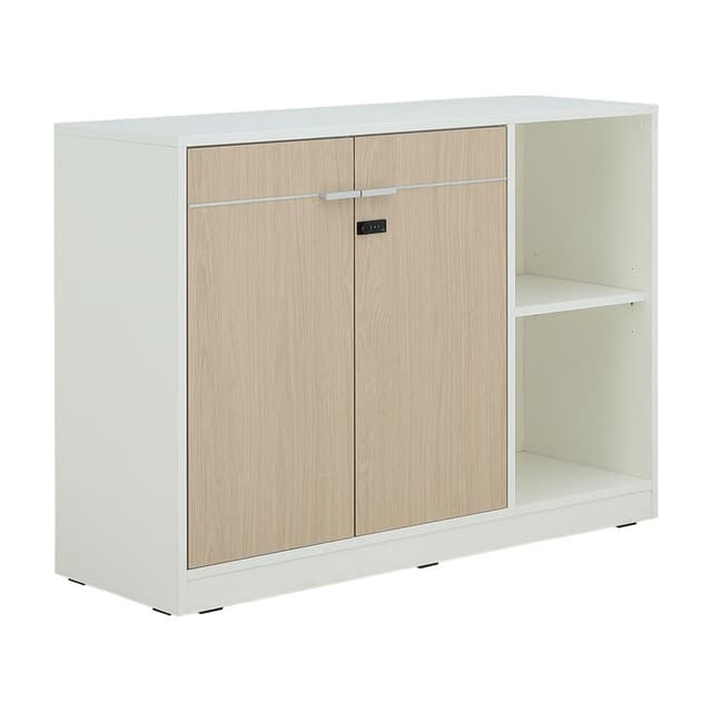 ตู้เตี้ย รุ่นเวคตร้า2 ขนาด 119.1 ซม. - สีไลท์ วู้ด/ขาว
