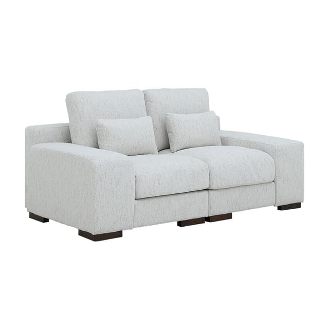 โซฟาผ้า 2 ที่นั่ง รุ่นลูมินิส - สีขาว