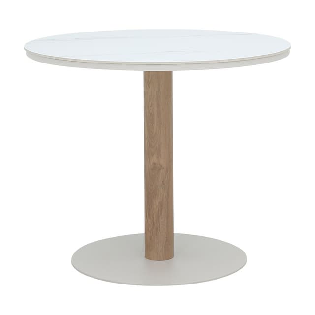 โต๊ะอาหารสนาม รุ่นมาจอร์กา ขนาด 90 ซม. - สีธรรมชาติ/เบจ