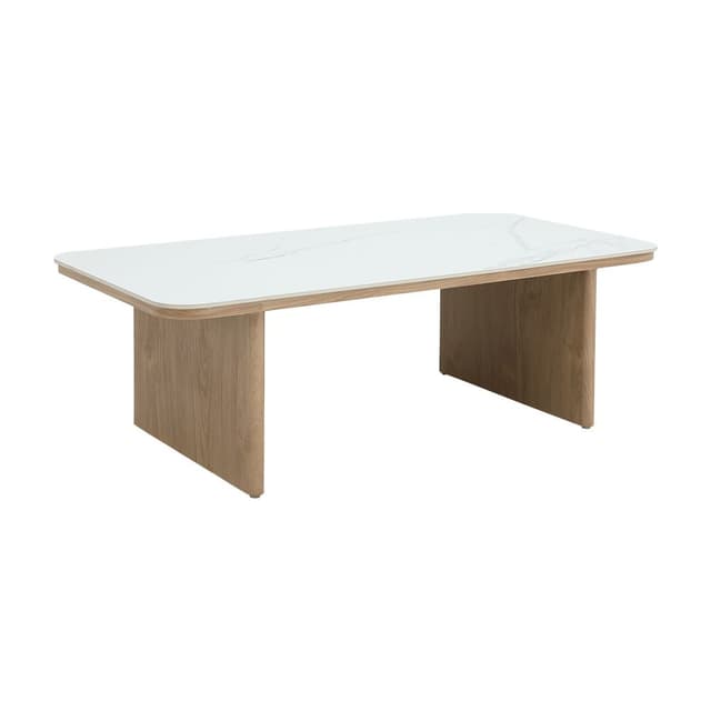 โต๊ะกลางสนาม รุ่นมาจอร์กา ขนาด 119.5 ซม. - สีธรรมชาติ/ขาว