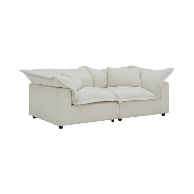 โซฟาผ้า 3 ที่นั่ง รุ่นคลาวด์ - สีครีม