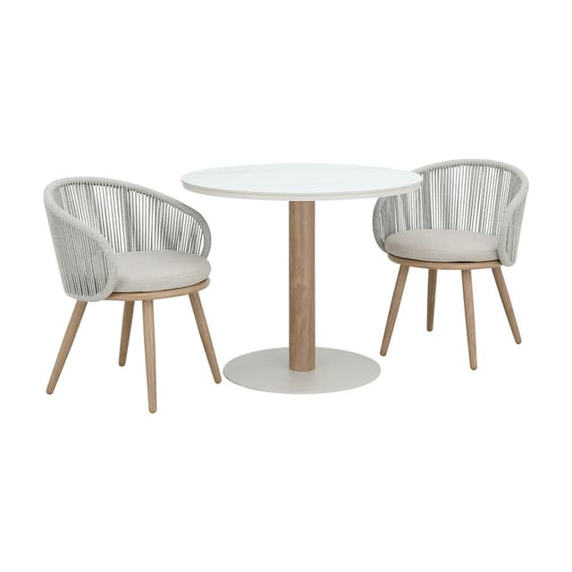 ชุดโต๊ะสนาม 2 ที่นั่ง รุ่นมาจอร์กา (เก้าอี้ ขนาด 60 ซม.) - สีธรรมชาติ/เบจ