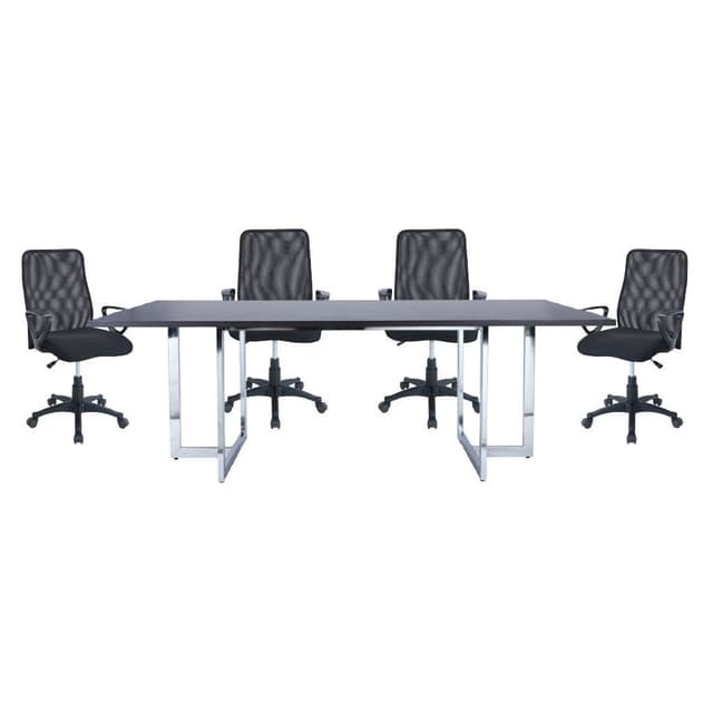 ซื้อโต๊ะประชุม รุ่นเททริส 220 ซม. พร้อมเก้าอี้สำนักงาน รุ่นท๊อปเปอร์ (4 ที่นั่ง) ราคาพิเศษ!