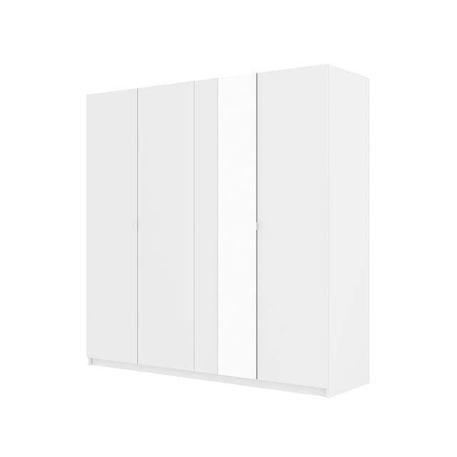 ตู้เสื้อผ้า 4 บาน รุ่นวากัส - สีขาว