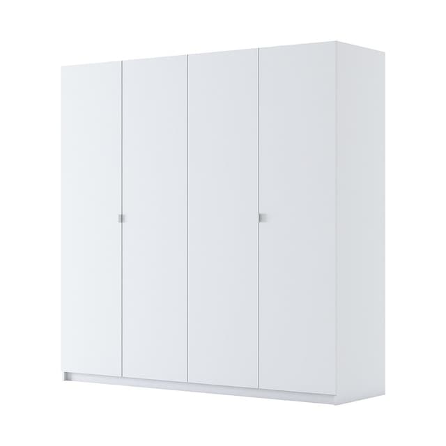 ตู้เสื้อผ้า 4 บาน รุ่นวาซิม - สีขาว